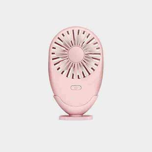 A6 Mute Colorful Light Mini Fan Portable Outdoor Handheld USB Fan(Pink)