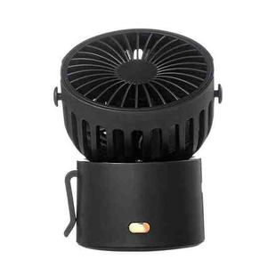 F852 Handheld Portable USB Mini Hanging Neck Fan(Dark Black)