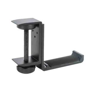 Headphone Bracket Internet Cafe Monitor Earphone Hanger Desktop Earphone Display Stand, Style: Lock Clip Type (Black)