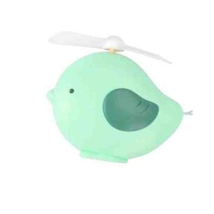 YS1901 2 PCS Little Bird USB Mini Portable Fan For Children And Students(Green)