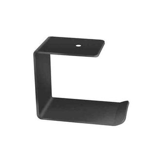 2 PCS Z5 All-Aluminum Alloy Headphone Holder Hanger Hook Wall Display Shelf(Black)