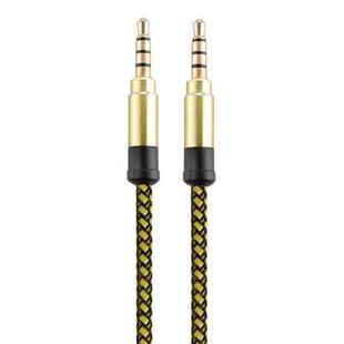 3.5mm Male To Male Car Stereo Gold-Plated Jack AUX Audio Cable For 3.5mm AUX Standard Digital Devices, Length: 3m(Yellow)