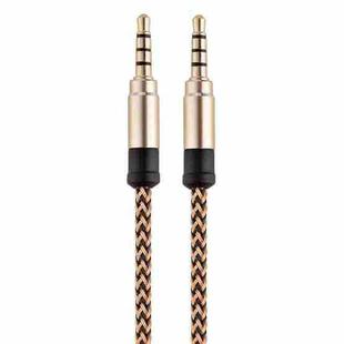 3.5mm Male To Male Car Stereo Gold-Plated Jack AUX Audio Cable For 3.5mm AUX Standard Digital Devices, Length: 1.5m(Golden)