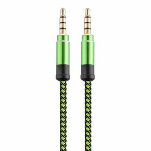 3.5mm Male To Male Car Stereo Gold-Plated Jack AUX Audio Cable For 3.5mm AUX Standard Digital Devices, Length: 1.5m(Green)