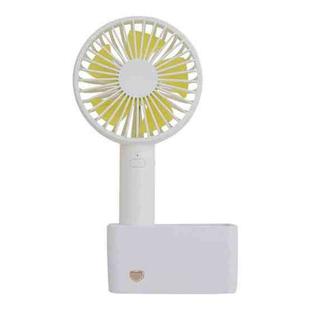 MR-005 Summer Portable Mute Desktop USB Handheld Mini Fan(White)