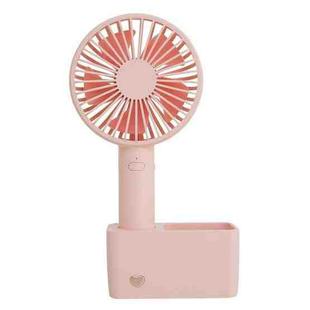 MR-005 Summer Portable Mute Desktop USB Handheld Mini Fan(Pink)