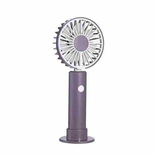 W8 USB Hanging Neck Small Fan Outdoor Children Folding Portable Handheld Fan(Purple)