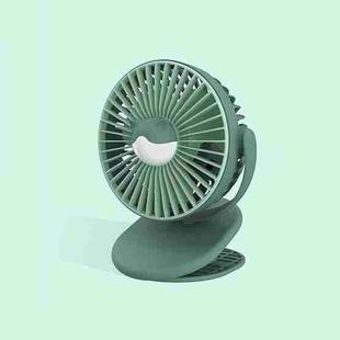 MF004 Dormitory Desktop Office Stroller Mini Portable USB Clip Fan(Green)