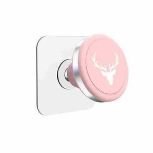B52 Bathroom Bedroom Kitchen Bedside Wall Phone Holder Multifunctional Magnetic Bracket(Sakura Pink)