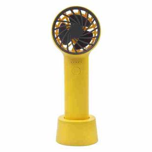 M2 Hand-Held Aromatherapy Fan 5 Gear High Wind Power(Yellow)