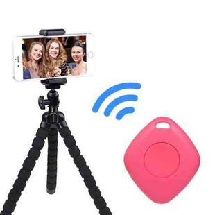 3 PCS Bluetooth Remote Control Diamond-Shaped Selfie Mobile Phone Camera Remote Control(Pink)