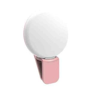 2 PCS  Mobile Phone Fill Light Camera Photo LED Selfie Light(Pink)