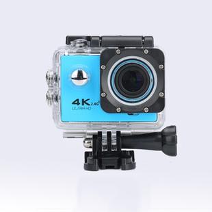 WIFI Waterproof Action Camera Cycling 4K camera Ultra Diving  60PFS kamera Helmet bicycle Cam underwater Sports 1080P Camera(Blue)