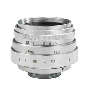 CA-015-C-B  35mm F1.6 FF Digital Camera Lens Silver VI Generation Micro Single Lens