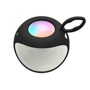Speaker Protective Cover Home Audio Soft Silicone Protective Case For Apple HomePod Mini(Black)