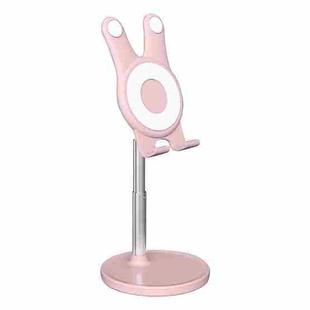 SL-701 Desktop Mobile Phone Stand Retractable Multifunctional Folding Cute Cartoon Mobile Phone Live Support(Pink)