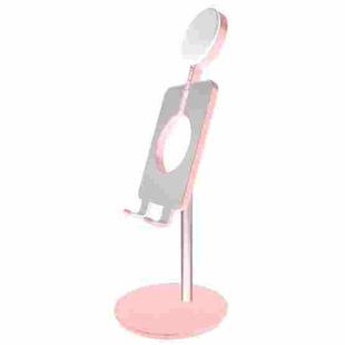 M2 Live Camera Fill Light Bracket Anchor Beauty High-Definition Lighting Mobile Phone Tablet Desktop Ring Light(Pink)