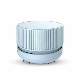 Portable Handheld Desktop Vacuum Cleaner Home Office Wireless Mini Car Cleaner, Colour:  Sky Blue Battery