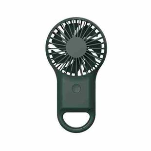 Handheld Pocket Mini Small Fan Portable Charging Outdoor USB Fan With 7 Color Light(ArmyGreen)