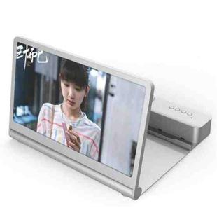 3D High-Definition Mobile Phone Screen Amplifier With Bluetooth Speaker Desktop Stand(White)