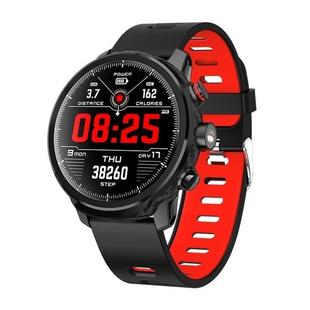 L5 IP68 Waterproof Smart Watch Men Smart Bluetooth Watch, Support Call Reminder/Heart Rate Monitoring/Pedometer(Red)