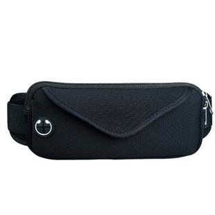 Sports Running Mobile Phone Waterproof Waist Bag, Specification:Under 7 inches(Black)