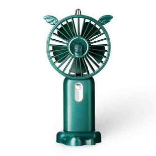 N12 Office Desktop USB Handheld Mini Fan, Fan diameter: 1200 MAH(Jade Green)