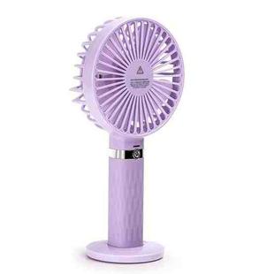 S8 Handheld Portable Home Student USB Mute Mini Fan(Purple)