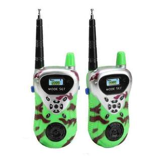 1 Pair Intelligent Wireless Call Walkie-Talkie Remote Dialogue Interactive Children Toys(Green)