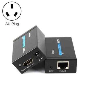 HDY-60 HDMI to RJ45 60m Extender Single Network Cable to For HDMI Signal Amplifier(AU Plug)