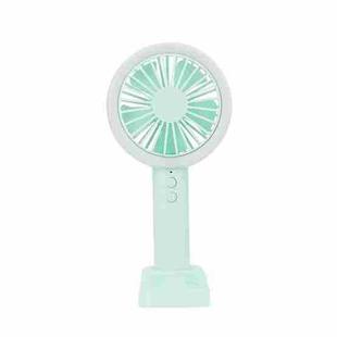 F2 Colorful Lights Portable Charging USB Small Fan(Green)