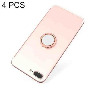4 PCS Metal Mobile Phone Ring Buckle, Colour: Rose Gold (Butterfly Color)