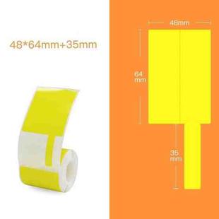 QR-285A Printer Thermal Sticker Paper Cable Label Paper 80 Sheet F Type 48 x 64 + 35 (Yellow)