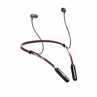 Q9S Hanging Neck Subwoofer In-Ear Wireless Bluetooth Sports Earphone(Black Red)