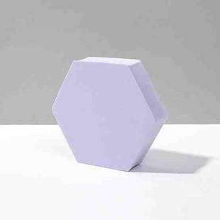 8 PCS Geometric Cube Photo Props Decorative Ornaments Photography Platform, Colour: Small Purple Hexagon