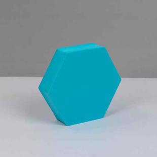 8 PCS Geometric Cube Photo Props Decorative Ornaments Photography Platform, Colour: Small Lake Blue Hexagon