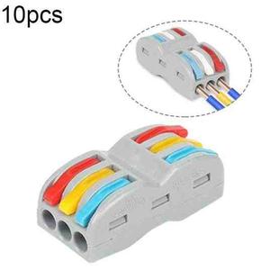 SPL-3 3 In 3 Out  Colorful Quick Line Terminal Multi-Function Dismantling Wire Connection Terminal