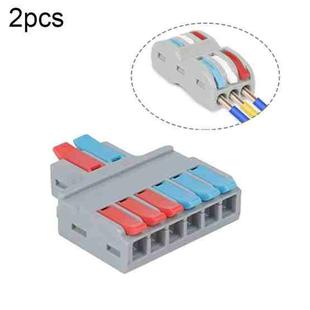 LT-626 2 In 6 Out Colorful Quick Line Terminal Multi-Function Dismantling Wire Connection Terminal