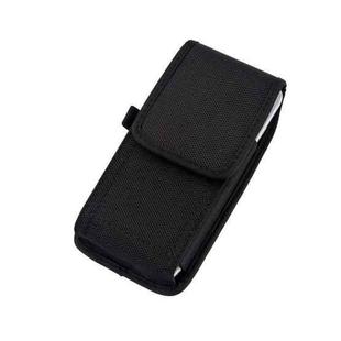 2 PCS Men Oxford Nylon Fabric Wear Belt Bag Mobile Phone Pocket For iPhone 6(Black)