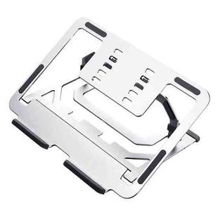 LH-T610 Aluminum Alloy Laptop Bracket Folding Lifting Desktop Cooling Bracket(Elegant Silver)