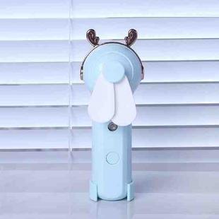 Handheld Hydrating Device Chargeable Fan Mini USB Charging Spray Humidification Small Fan(M11 Blue Deer)