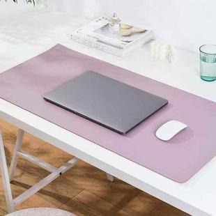 Double-Sided Leather Table Mat Waterproof Enlarged Mouse Keyboard Pad, Pattern: 8293 Light Pink