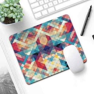 6 PCS Non-Slip Mouse Pad Thick Rubber Mouse Pad, Size: 21 X 26cm(Colorful Triangle)