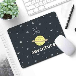 6 PCS Non-Slip Mouse Pad Thick Rubber Mouse Pad, Size: 21 X 26cm(Cartoon Planet)