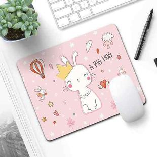 6 PCS Non-Slip Mouse Pad Thick Rubber Mouse Pad, Size: 21 X 26cm(Sweethearted Bunny)