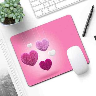 6 PCS Non-Slip Mouse Pad Thick Rubber Mouse Pad, Size: 21 X 26cm(Beautiful Red Heart)