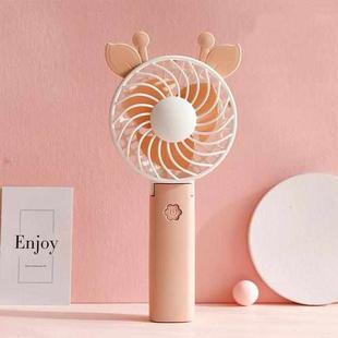 2 PCS USB Charging Handheld Mini Fan Portable Hand Small Fan(XH04 Pink)