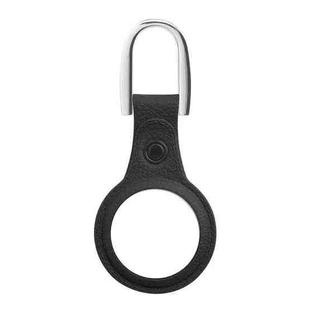 3 PCS Tracker TPU Soft Rubber Protective Cover With U-Shaped Keychain For AirTag(Skin Pattern Black)