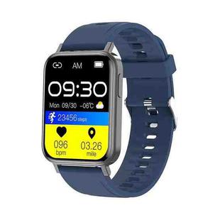 T10 Pro 1.65 Inch Smart Bracelet Heart Rate Blood Pressure Oxygen Body Temperature Monitoring Dial Watch(Blue)