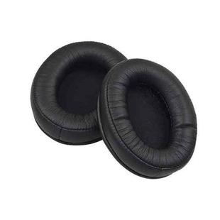 1 Pairs Headset Sponge Cover Ear Pad Leather Case For Kingston Cloud Silver II, Colour: Black Splicing